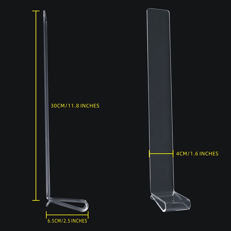 1 Pasang Stand Holder Buku Musik Piano Bahan Akrilik Bening