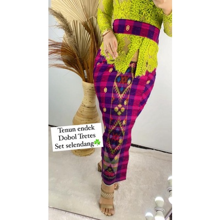endek dobol + selendang