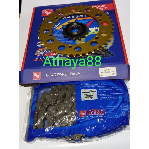 GEAR SET GIR SET KAWASAKI KLX 250 KLX250 RIKO