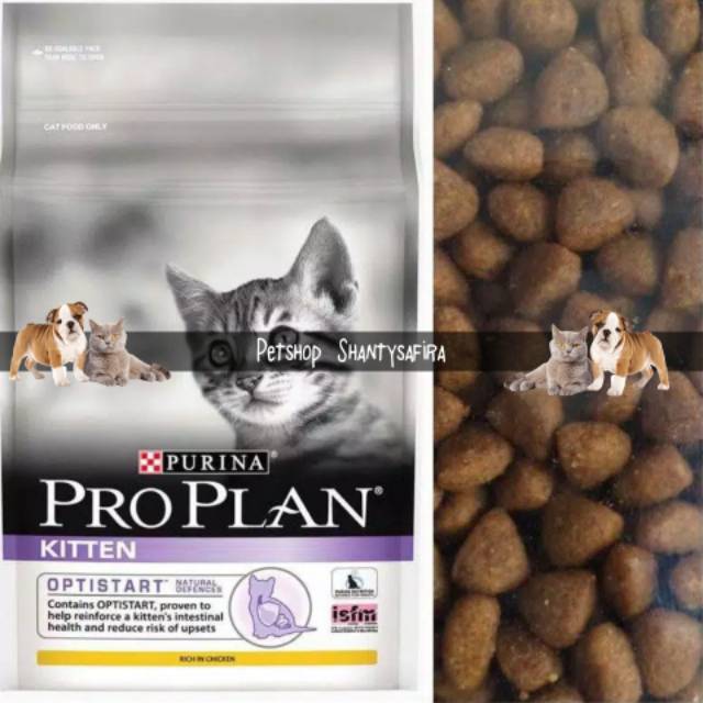 MAKANAN KUCING PROPLAN KITTEN 500 GR BERAT REAL