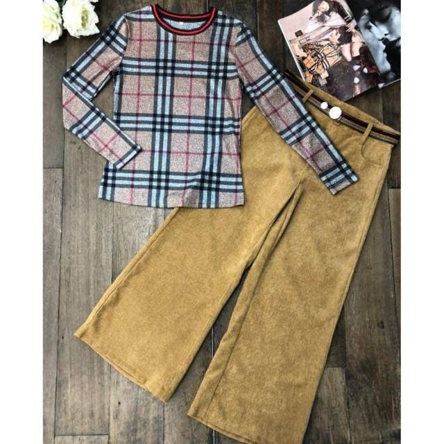 ONE SET CELANA BURBERRY AVA CHARMING PREMIUM IMPORT