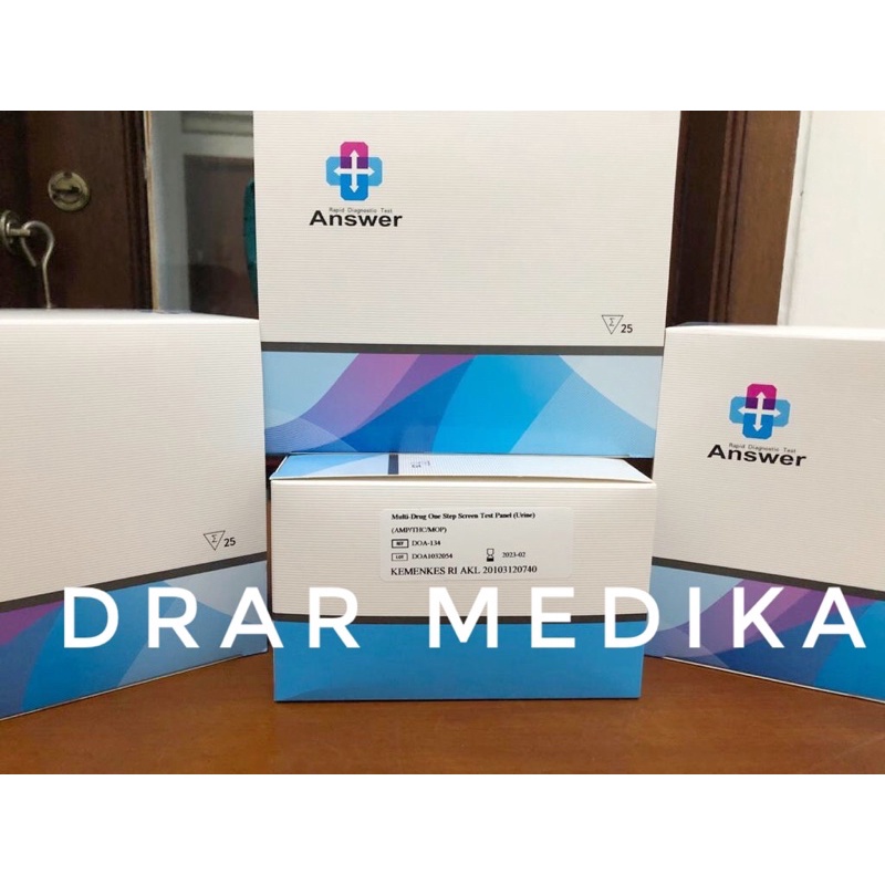 alat tes strip narkoba 3 parameter / drug tes multi3 answer murah akurat