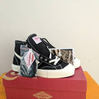  SEPATU  COMPASS  GAZELLE HI BLACK WHITE Shopee Indonesia