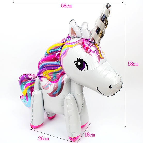 Balon Foil UNICORN 3D Shape