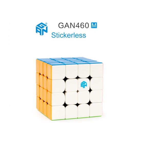 Rubik Gan 460 M 4x4x4 Original Magnetic 4x4 Stickerless 460M Gan460M