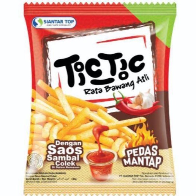 

tic tic snack rasa bawang asli dengan sambal colek 65gram