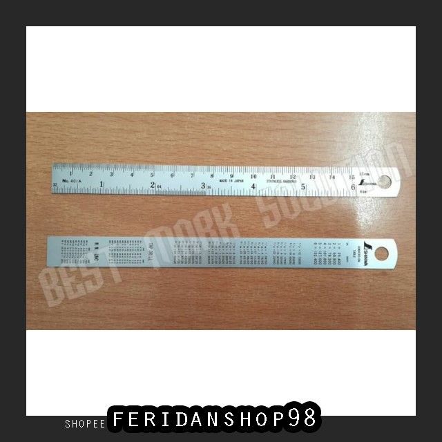 

FS1117 PENGGARIS PENGGARIS BESI ATK MISTAR RULER SHINWA 15 CM JEPANG BY FERIDANSHOP98