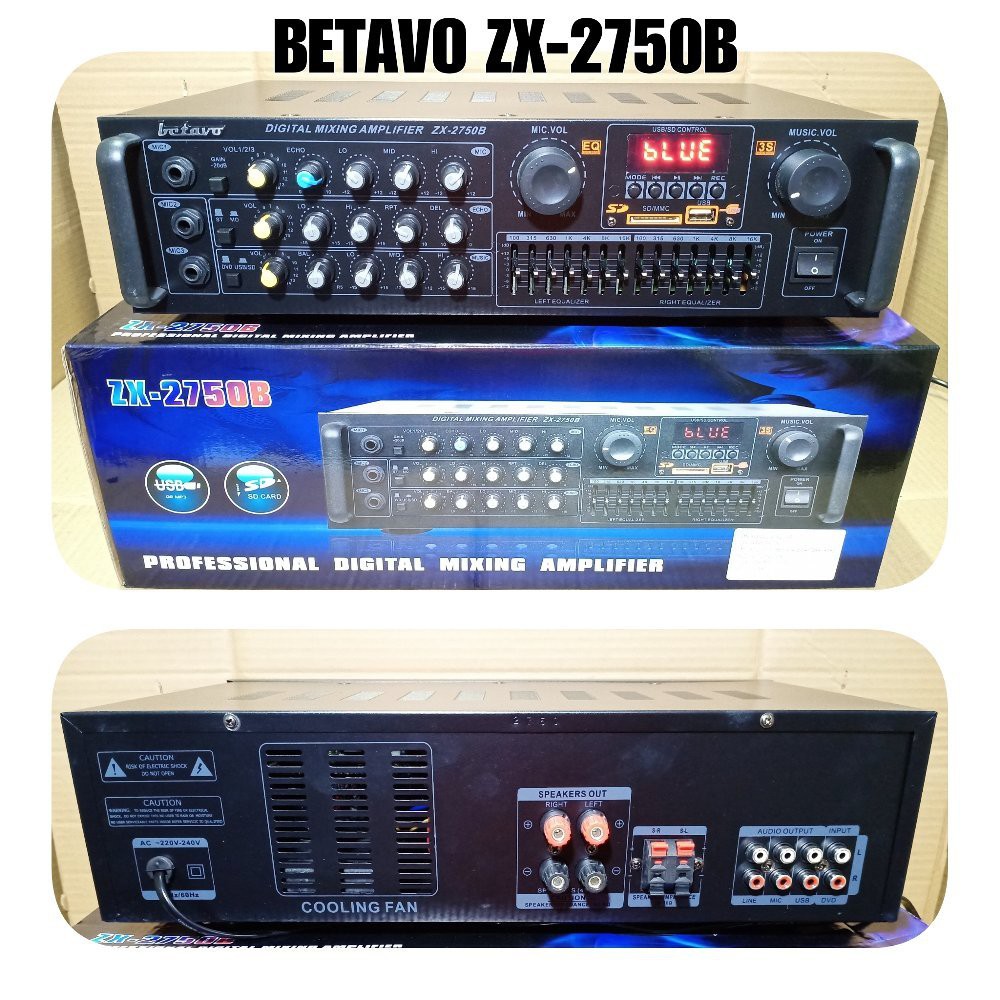 AMPLI BETAVO ZX 2750B PROFESIONAL DIGITAL MIXING AMPLIFIER