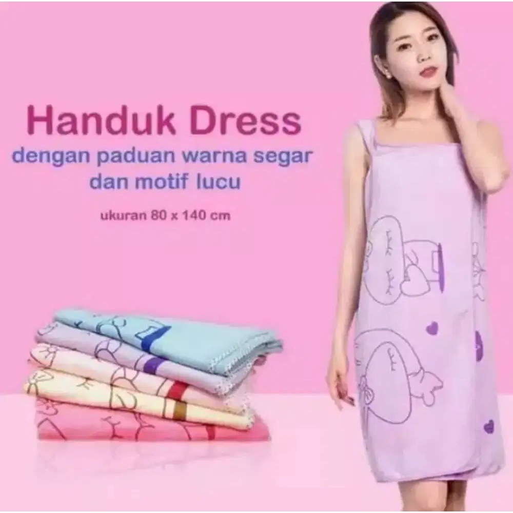 Handuk Baju Wearable Towel Kimono Handuk Renang Mandi Karakter 0787