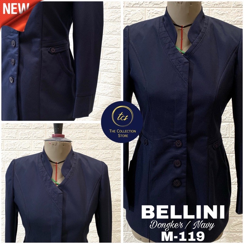 BLAZER BELLAGIO WANITA FORMAL POLOS, Seragam Guru, Blazer Guru, Jas Guru Dongker / Navy