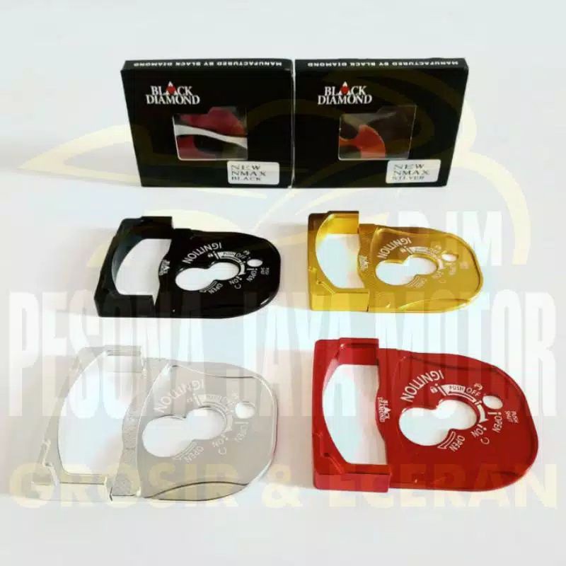 Cover Kunci kontak/Tutup Kunci Nmax New 2020 -2021 Merk Black Diamond Original-1