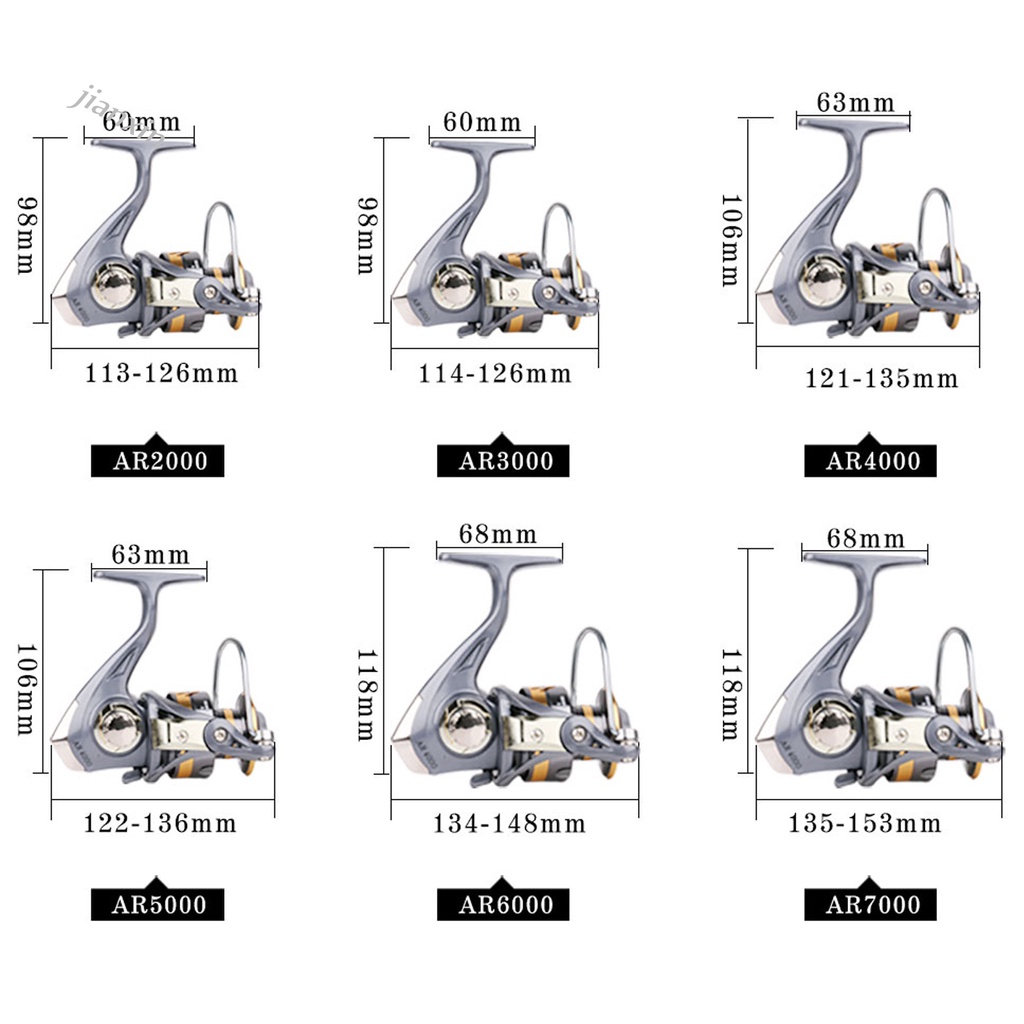 [Jianxin] Reel Pancing Kuat Anti Terbalik Tahan Lama Untuk Sungai / Laut