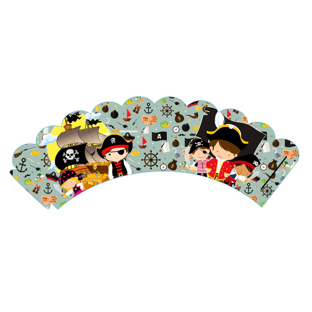 

Cupcake wrapper Pirates / Bajak Laut