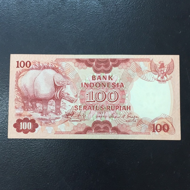 UANG INDONESIA LAMA PECAHAN 100 RUPIAH TAHUN 1977