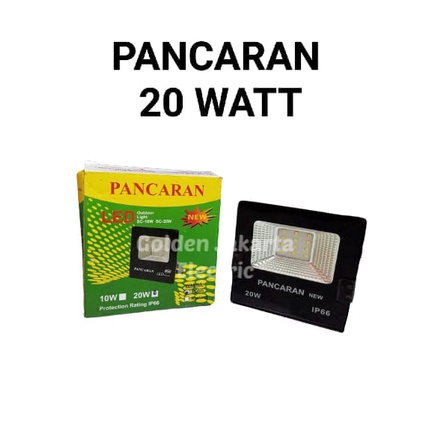 LAMPU SOROT LED 20 Watt PUTIH KUNING PANCARAN FREE BUBBLE WRAP Lampu Tembak 20 Watt Putih Kuning Lampu Tembak LED