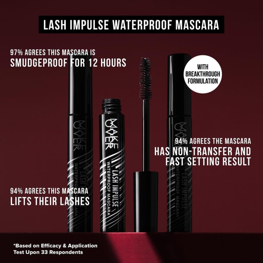 ★ BB ★ MAKE OVER Lash Impulse Waterproof Mascara 9 ml - Mascara Waterproof &amp; Smudgeproof