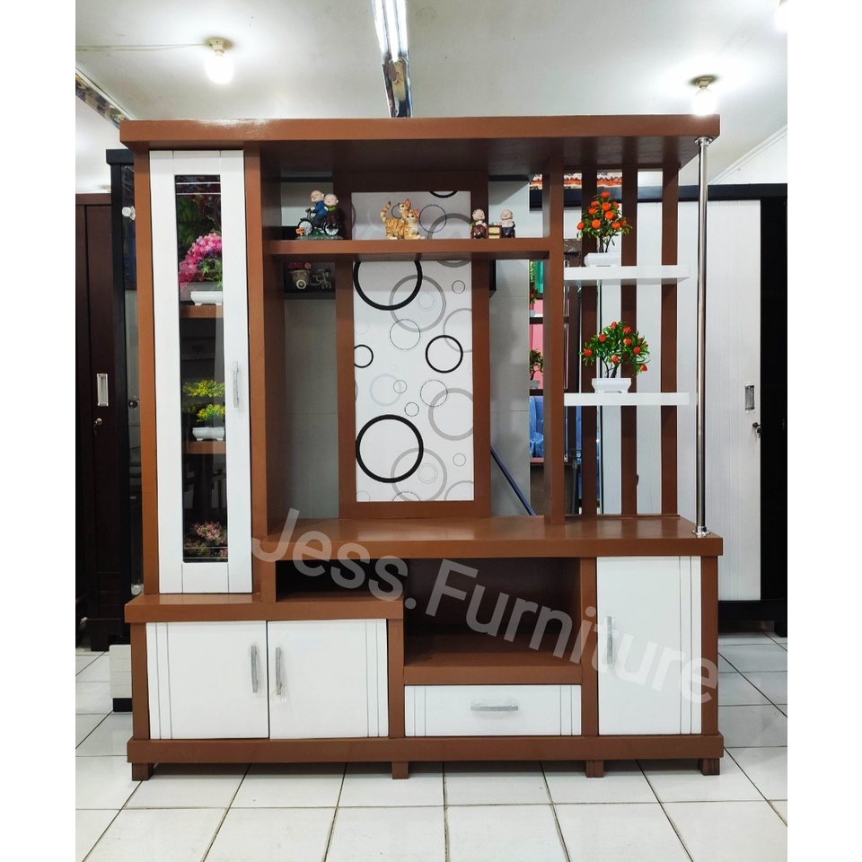 Pajangan TV 32 inc / Partisi Minimalis / partisi ruangan / Bufet TV Multitriplek Halus pajangan TV M