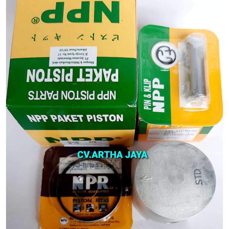 PISTON KIT NPP SUZUKI RC110 / RC 110 / CRYSTAL / TORNADO GS 110 ( STD / 050 / 100 / 150 / 200 ) ( 54 / 54,5 / 55 / 55,5 / 56 ) (100-31C10-NPP)-4