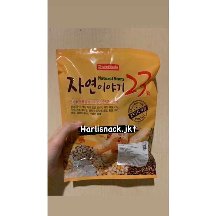 

CHAMFOODY NATURAL STORY CRISPY ROLL 23 CHEESE ORIGINAL KOREA