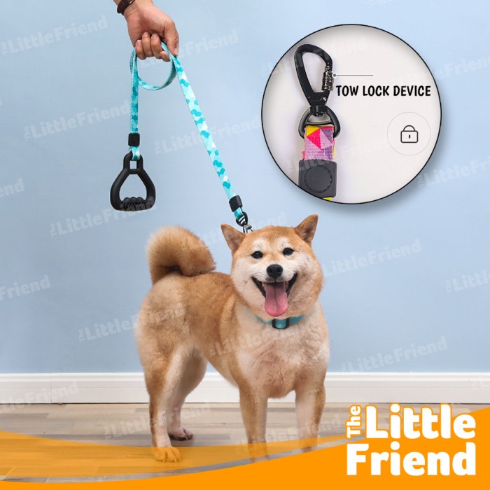 Tali Tuntun Jalan Leash Anjing Panjang Kuat FLAT ROPE 120cm MULTICOLOR