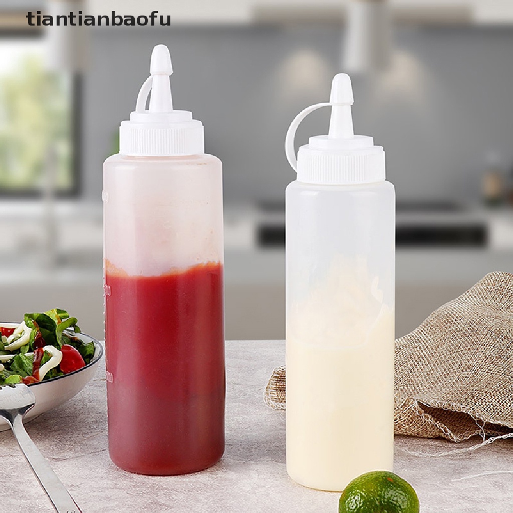 4 Pcs Botol Dispenser Saus Salad / Kecap Model Remas