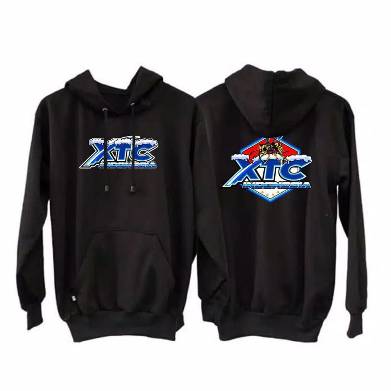 JACKET HOODIE "XTC INDONESIA" BAHAN LEMBUT TIDAK BERBULU