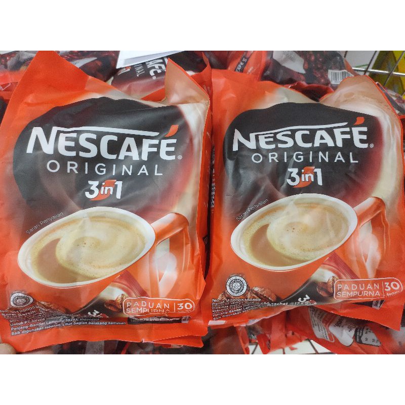 

Nescafe Original 3 In 1 bag isi 30 sachet
