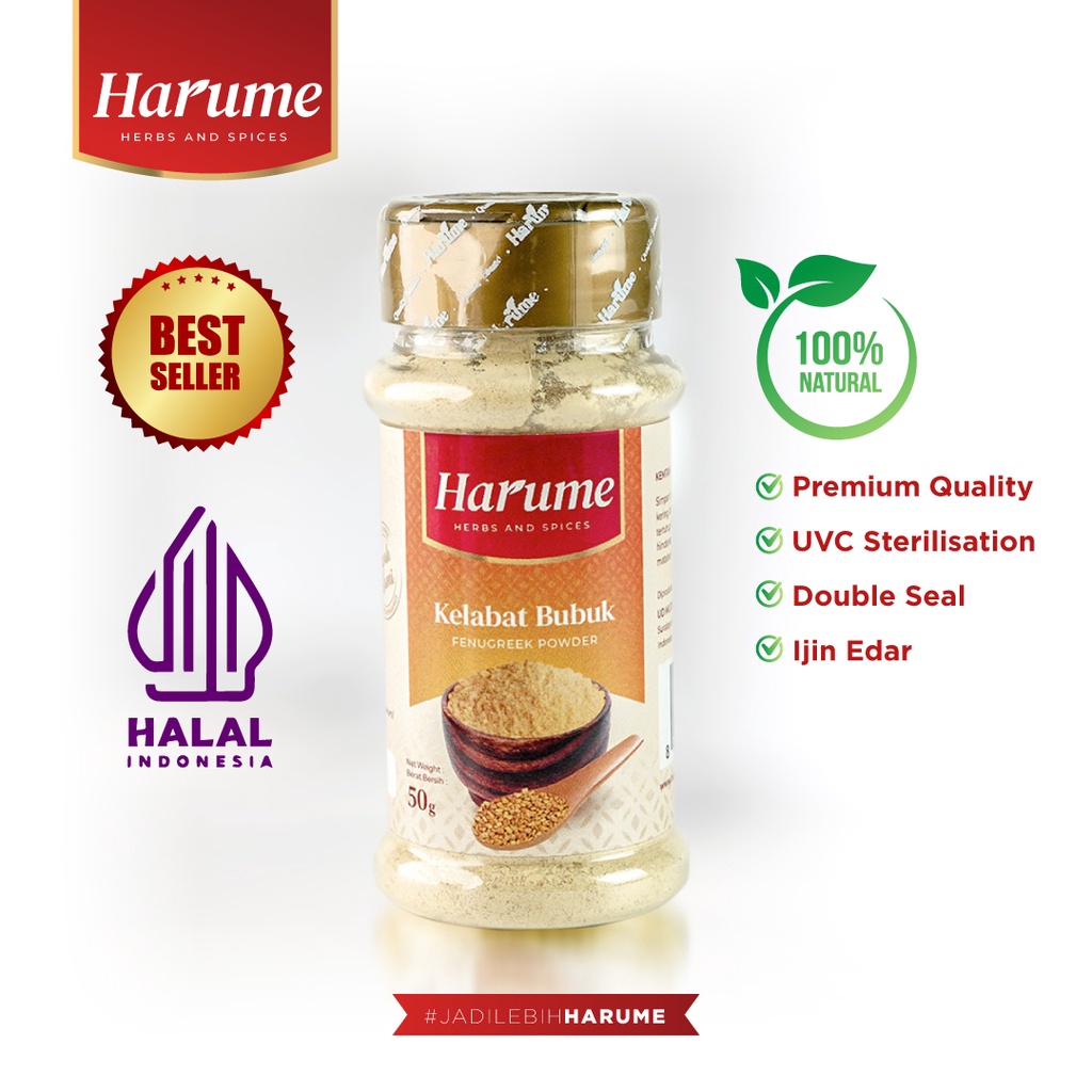 

HARUME - Kelabat Bubuk (Fenugreek Powder)