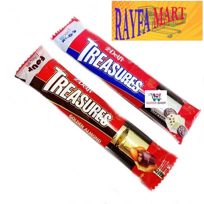 

Delfi Treasures Cookies Cream / Gold Almond Cokelat - Cookies Cream