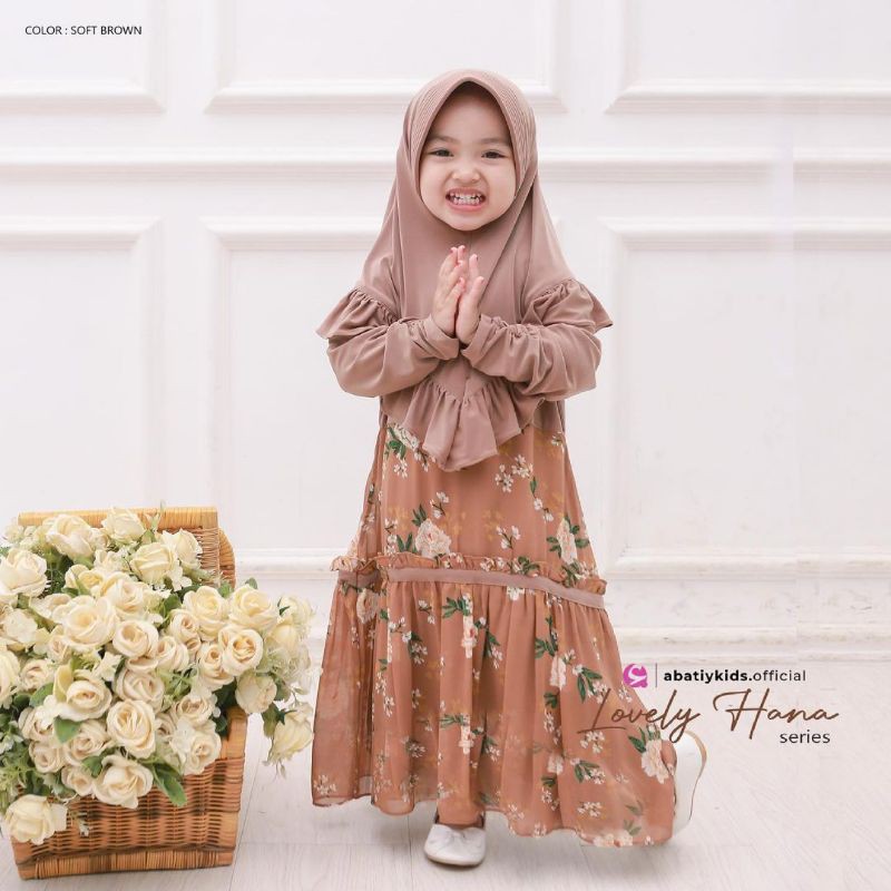GAMIS ANAK SYARI LOVELY HANA SERIES BY ABATIY