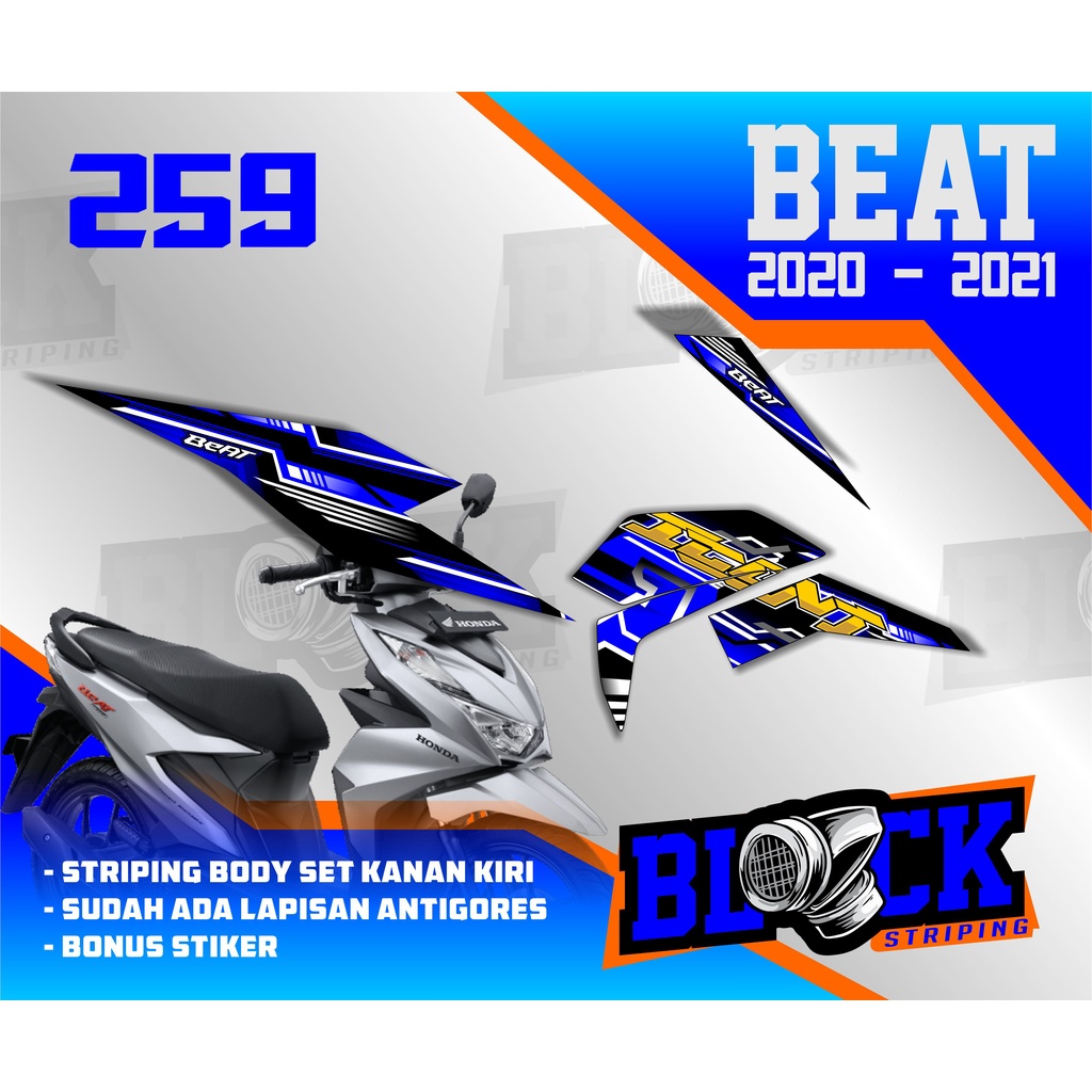 STRIPING BEAT DELUXE 2020 STIKER BEAT 2020 2021