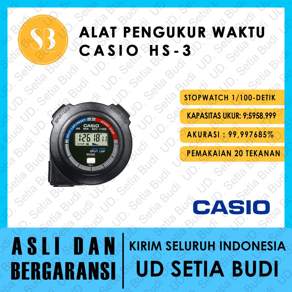 Stopwatch Casio HS 3 - Alat Pengukur Waktu Casio HS-3