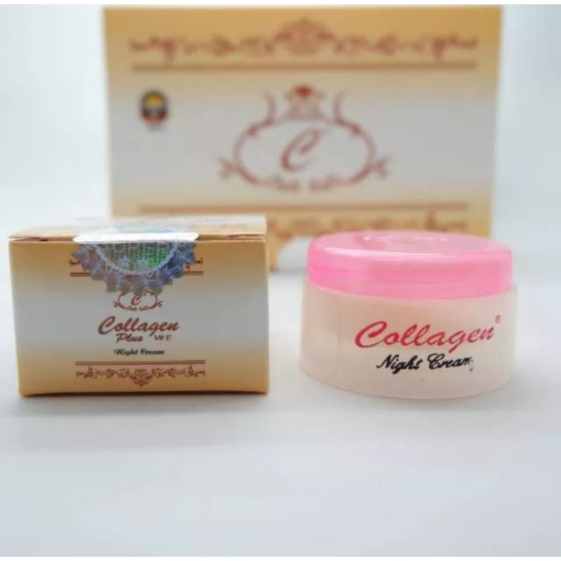 Collagen cream malam/cream night pemutih wajah