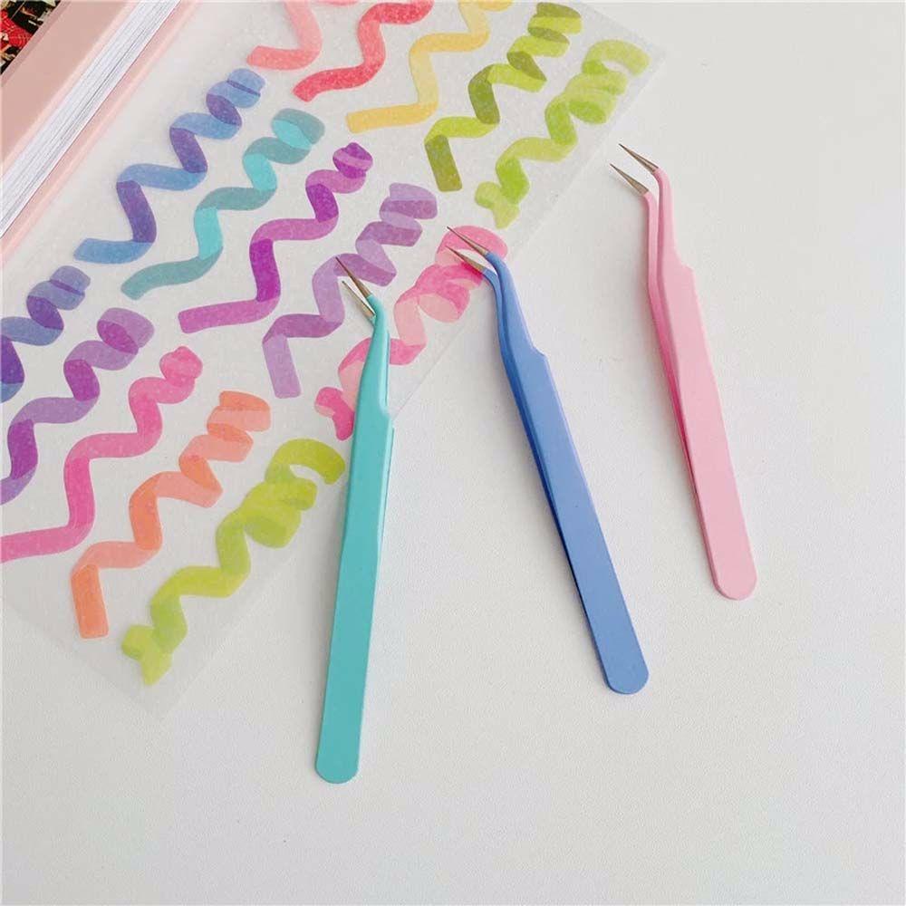 NEEDWAY Pinset Alat Perbaikan Tape Praktis Alat Stiker Notebook Accessorise Jurnal Accessorise Picking Tool|Warna