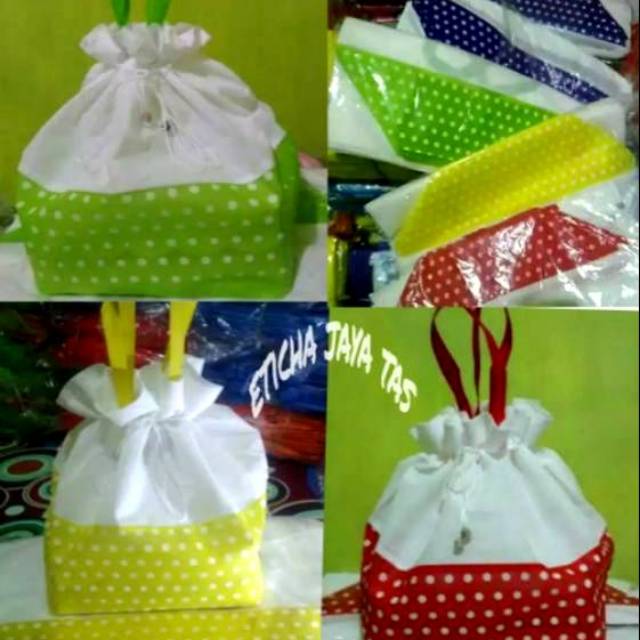 Tas hajatan serut polkadot 22