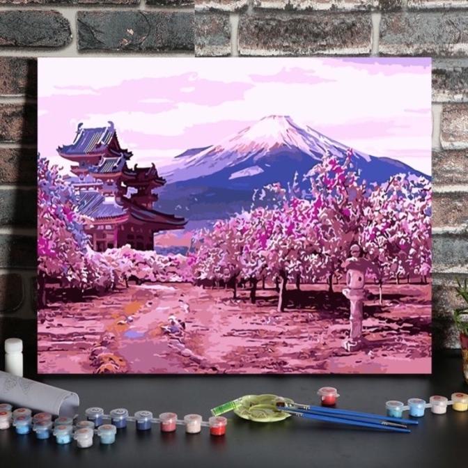 

DIY Paint by Number Kit FRAMED (With Frame) 40x50 Painting cm Lukisan ---READY---