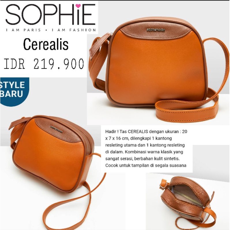 CEREALIS SOPHIE TAS SELEMPANG WANITA SOPHIE MARTIN PARIS TAS TERBARU 2021 TAS SOPHIE PROMO