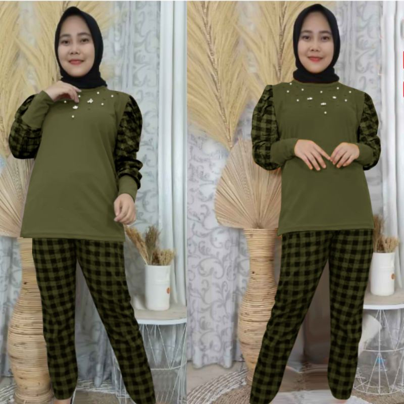 SET SORAYA MUTIARASETELAN WANITA MUSLIMAH MUTIARA /SET KOTAK PREMIUM