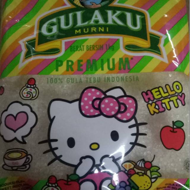 

Gulaku premium 1 kg kemasan hello kitty green fruits