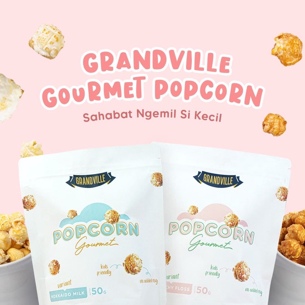 Grandville Popcorn Gourmet 50gr Snack anak bayi popcorn anak jagung