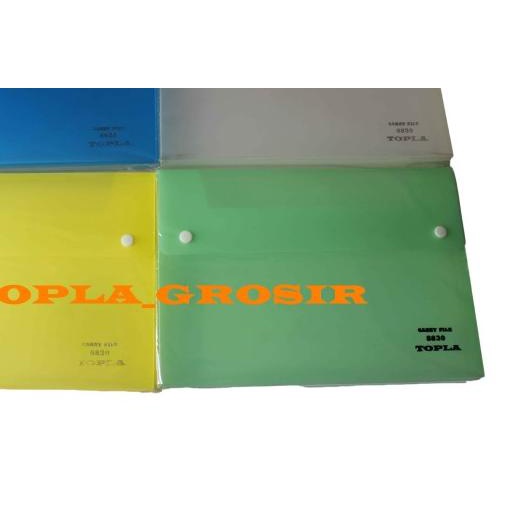 

✭ Carry File Case Box File Kancing Folio Tebal Transparan - CF8830 ➪