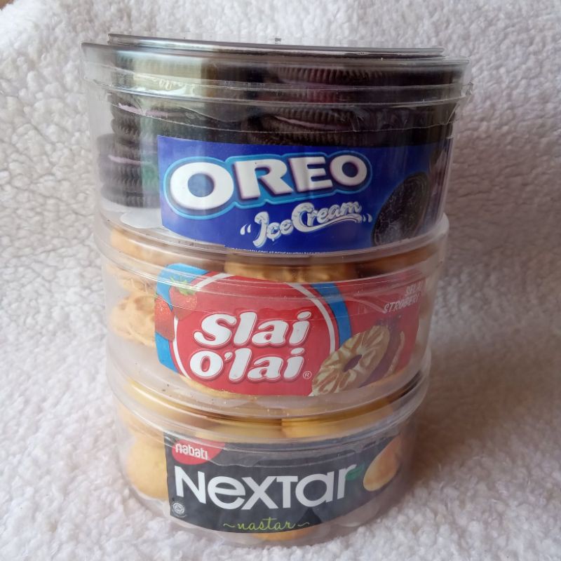 PAKET JUMBO LEBARAN ISI 3 (OREO, NEXTAR, SLAI OLAI)