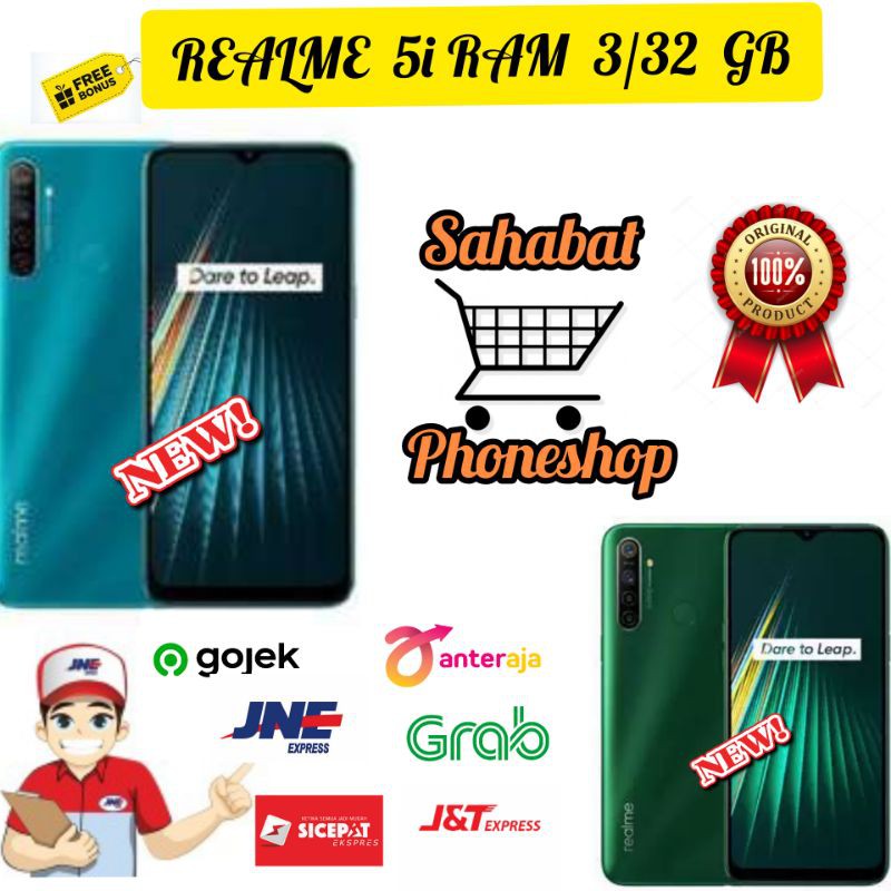 REALME 5i RAM 3/32 GB GARANSI REALME