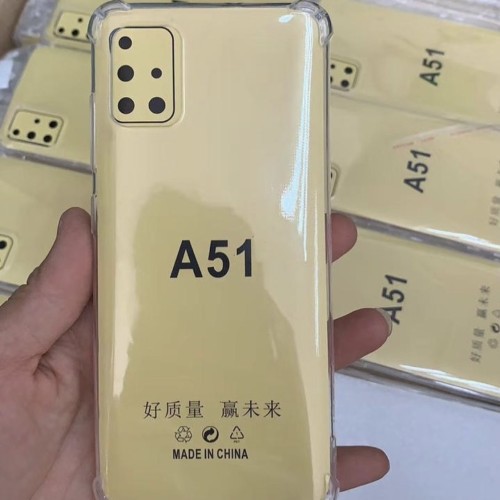 Softcase HP Anticrack Cesing Casing Kondom HP SAMSUNG A51 Silikon Bening Lentur