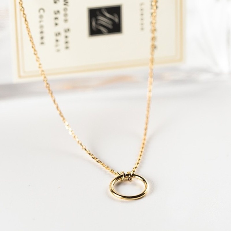 Fashion temperament personality fashion simple circle necklace