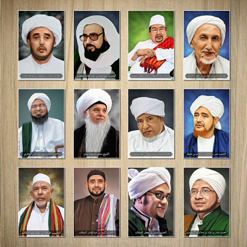 Bingkai / Poster Ulama dan Habaib Free Custom/Kastem