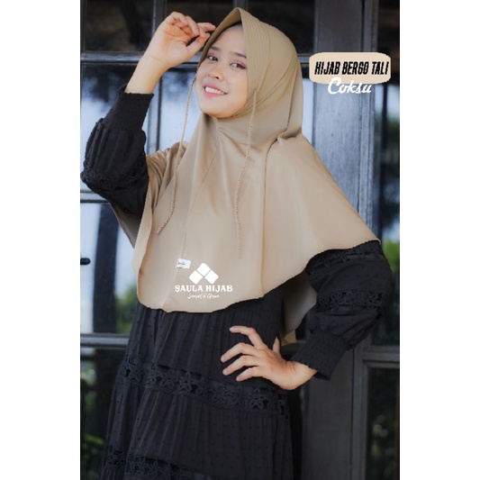 HIJAB TALI BERGO TALI BELAKANG JUMBO BAHAN JERSEY PREMIUM