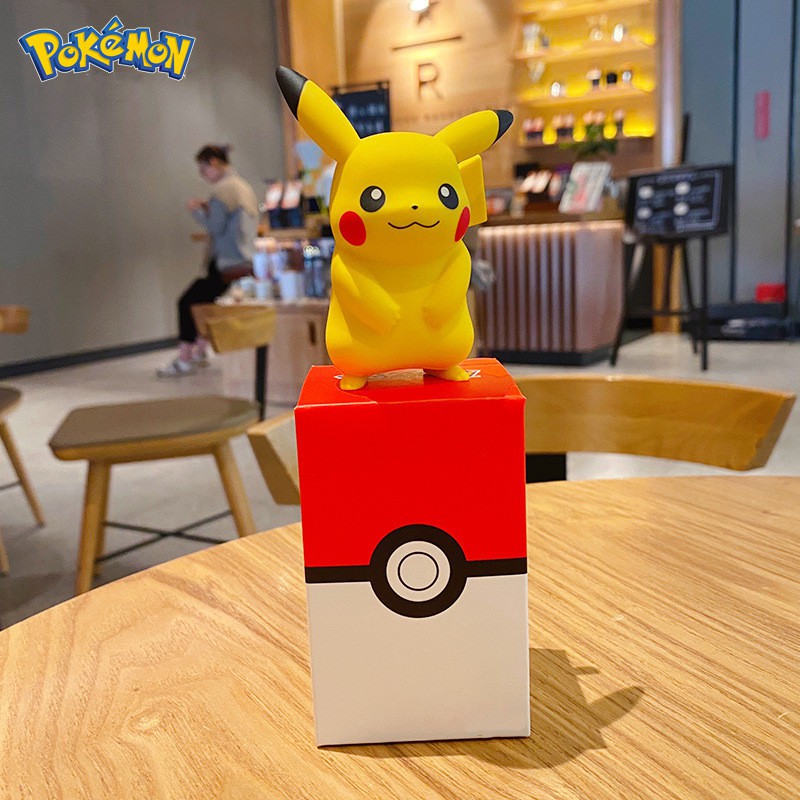 1pc Boneka Pokemon Pikachu Bahan PVC Untuk Hadiah Ulang Tahun Anak