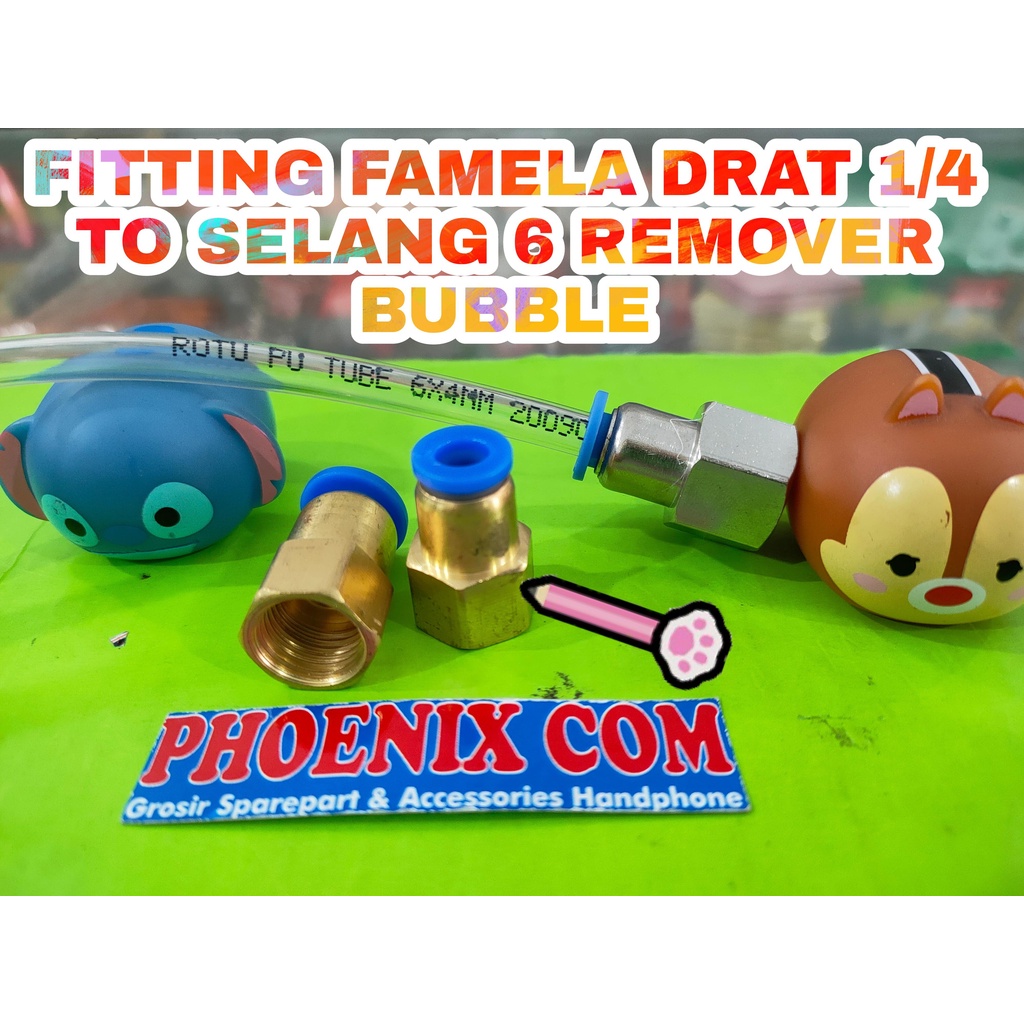 FITTING FAMALE 1/4 DRAFT TO SELANG 6MM REMOVER BUBBLE NEPTO BR-1