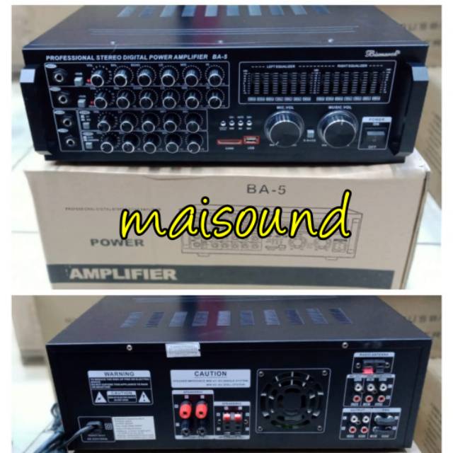 POWER AMPLIFIER BISMARCK BA 5 AMPLI BISMARCK BA5 BISMARK BA 5